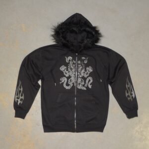 FUR ZIPPER QUIMERA TRIPLE BLACK